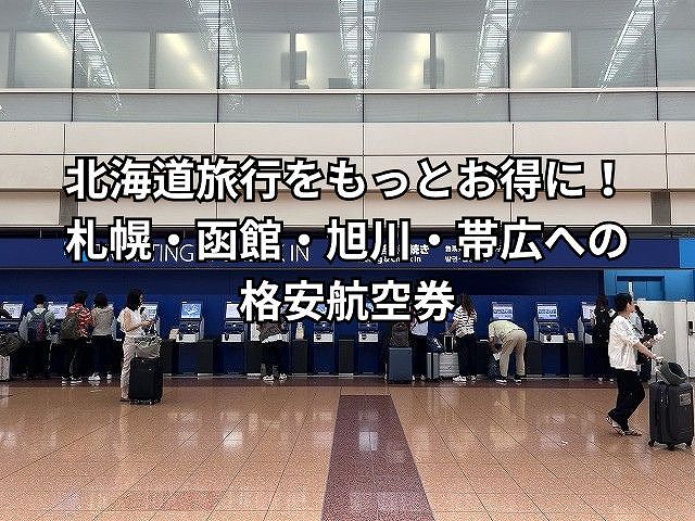 北海道旅行をもっとお得に！札幌・函館・旭川・帯広への格安航空券