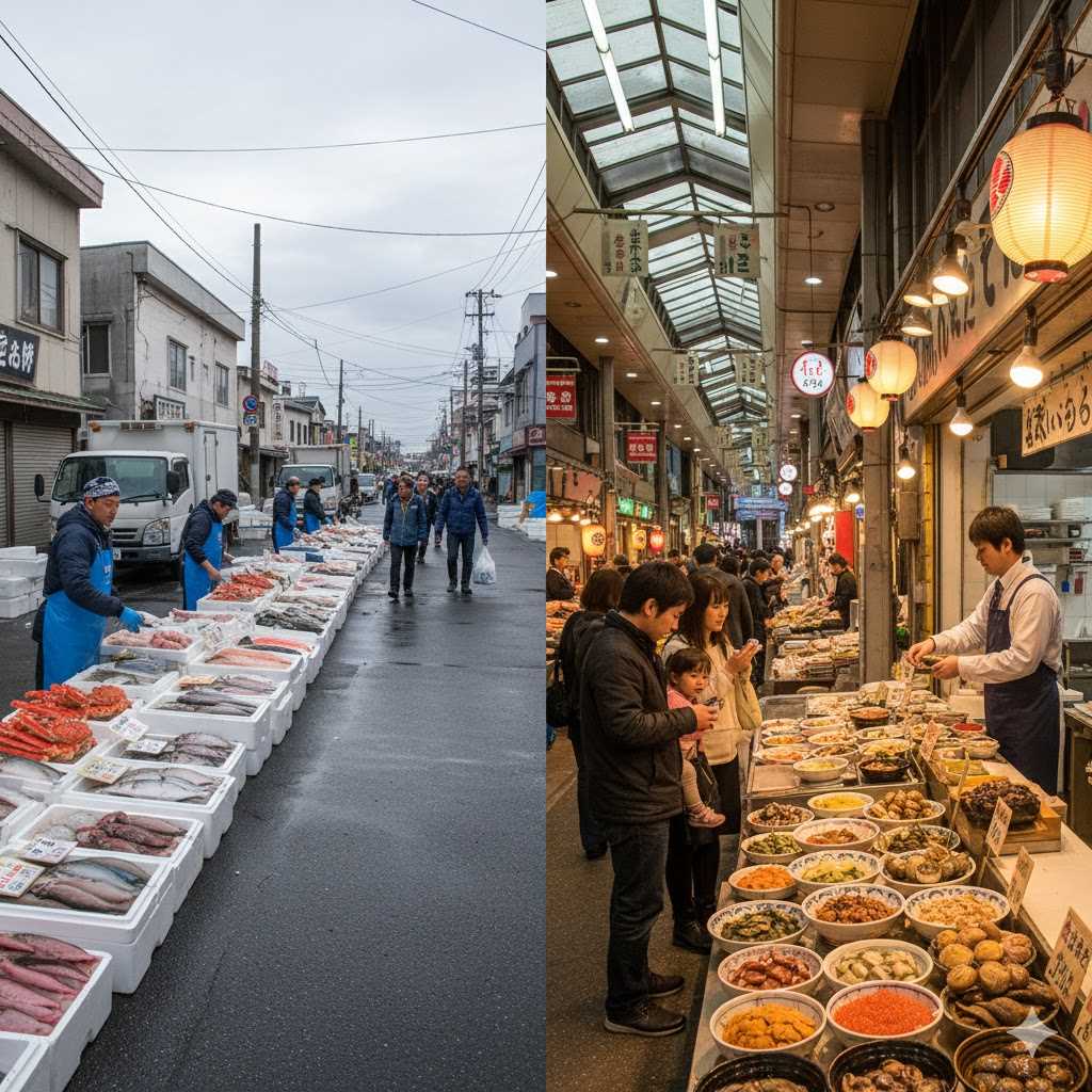 札幌場外市場 二条市場 どっちが安い