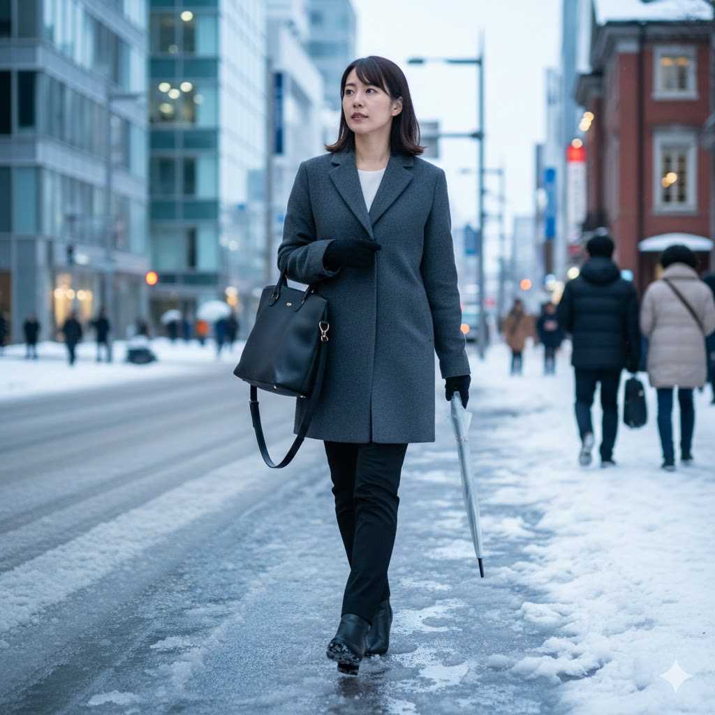 北海道の冬靴レディースビジネス決定版！滑らないおすすめはこれ